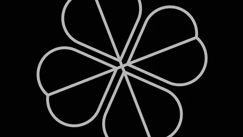 Graphic object in black and white with stroboscopic and hypnotic effect. Stock Footage 133526521
