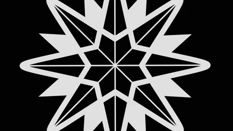 Graphic object in black and white with stroboscopic and hypnotic effect. Stock Footage 133782066