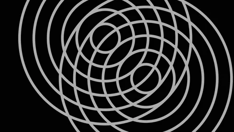 Graphic object in black and white with stroboscopic and hypnotic effect. Stock Footage 133782250