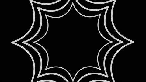 Graphic object in black and white with stroboscopic and hypnotic effect. Stock Footage 133782352