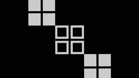 Graphic object in black and white with stroboscopic and hypnotic effect. Video stock 133782376
