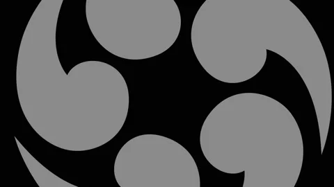 Graphic object in black and white with stroboscopic and hypnotic effect. Stock Footage 133782617