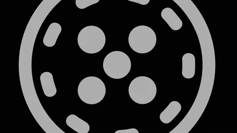Graphic object in black and white with stroboscopic and hypnotic effect. Stock Footage 133782630