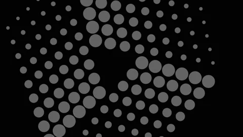 Graphic object in black and white with stroboscopic and hypnotic effect. Stock Footage 134260599