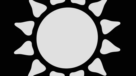 Graphic object in black and white with stroboscopic and hypnotic effect. Stock Footage 134675520