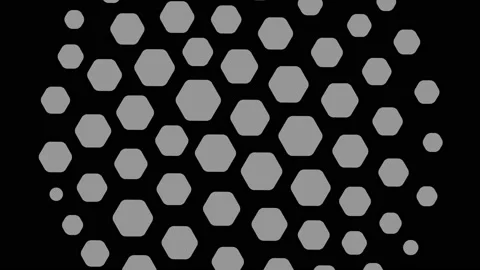 Graphic object in black and white with stroboscopic and hypnotic effect. Stock Footage 134675799