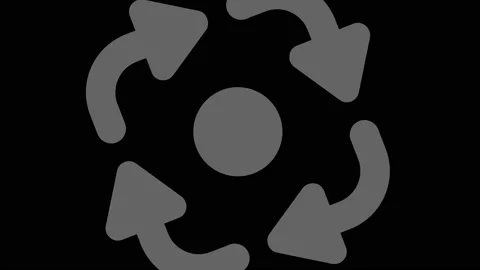 Graphic object in black and white with stroboscopic and hypnotic effect. Video stock 134676012