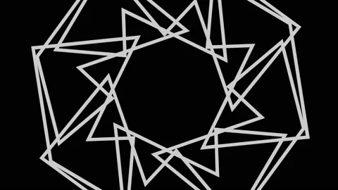 Graphic object in black and white with stroboscopic and hypnotic effect. Stock Footage 134676869