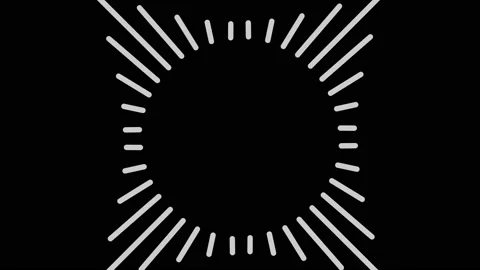 Graphic object in black and white with stroboscopic and hypnotic effect. Stock Footage 135586003