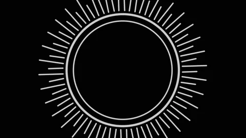 Graphic object in black and white with stroboscopic and hypnotic effect. Stock Footage 135586183