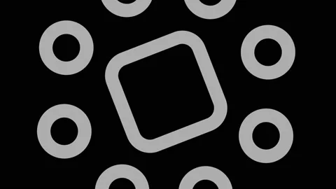 Graphic object in black and white with stroboscopic and hypnotic effect. Stock Footage 136168393