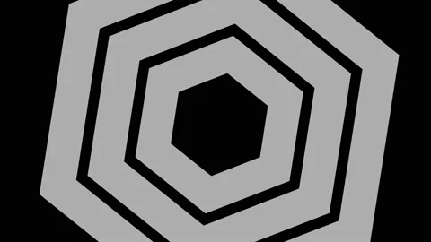 Graphic object in black and white with stroboscopic and hypnotic effect. Stock Footage 136168960