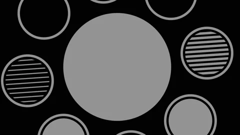 Graphic object in black and white with stroboscopic and hypnotic effect. Stock Footage 137420510