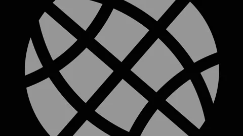 Graphic object in black and white with stroboscopic and hypnotic effect. Stock Footage 137420833