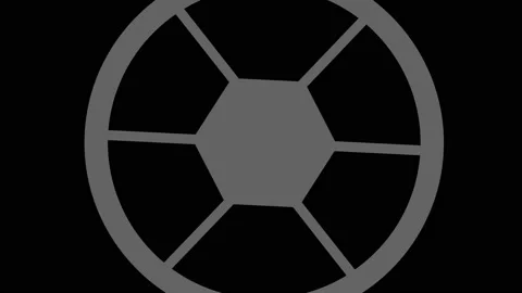 Graphic object in black and white with stroboscopic and hypnotic effect. Stock Footage 137420905