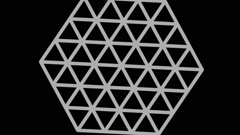 Graphic object in black and white with stroboscopic and hypnotic effect. Stock Footage 137421012