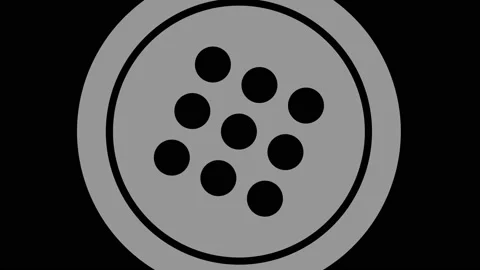 Graphic object in black and white with stroboscopic and hypnotic effect. Stock Footage 138589814