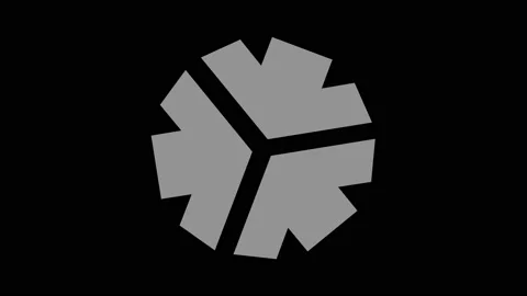 Graphic object in black and white with stroboscopic and hypnotic effect. Stock Footage 139413625