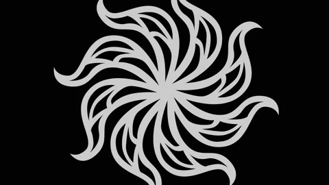 Graphic object in black and white with stroboscopic and hypnotic effect. Stock Footage 139413750