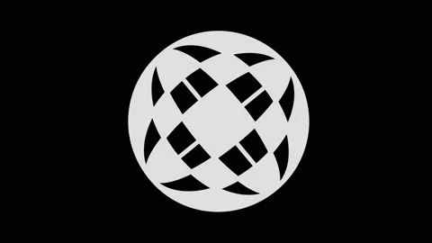 Graphic object in black and white with stroboscopic and hypnotic effect. Stock Footage 139414061