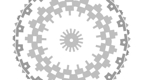 Graphic object in black and white with stroboscopic and hypnotic effect. Stock Footage 139414356