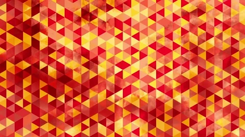 Graphic orange animation with triangles and encrusted smoke in background Stock Footage 50525915