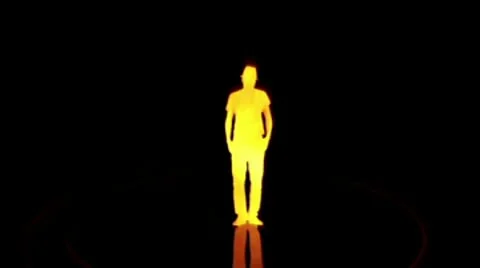 Graphic Orange Disco Dancing Stock After Effects