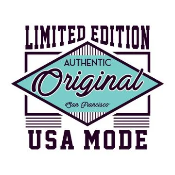 Graphic original usa mode Stock Illustration
