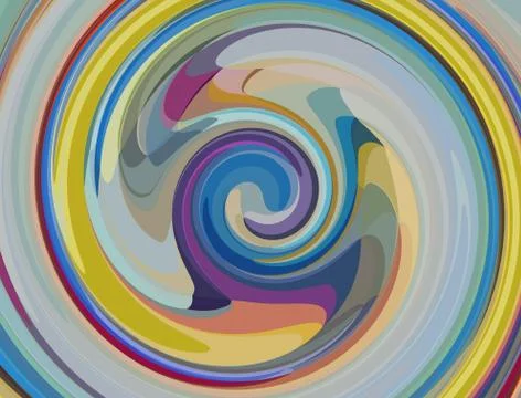 Graphic painting abstract creative background in liquid oil style. Digital cr Stock Illustration