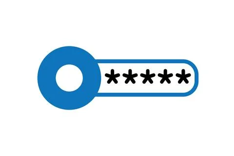 Graphic password entry field Illustrazione stock