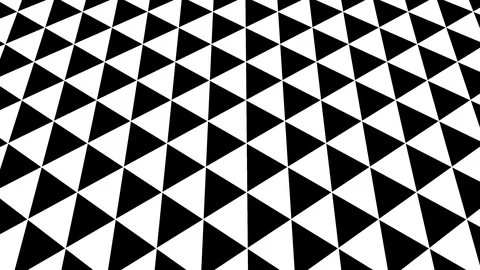 Graphic Pattern in Black and White that tilts up and moves 스톡 동영상 115694996