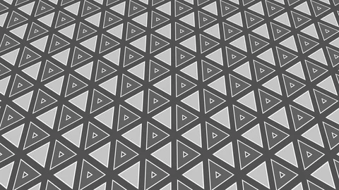 Graphic Pattern in Black and White that tilts up and moves Video stock 115695265