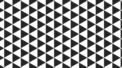 Graphic pattern in black and white with stroboscopic and hypnotic effect. Stock Footage 118668624