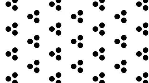 Graphic pattern in black and white with stroboscopic and hypnotic effect. Stock Footage 123102444