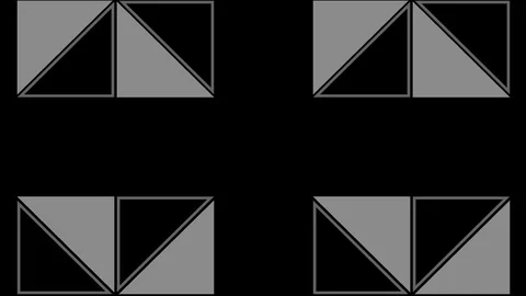 Graphic pattern in black and white with stroboscopic and hypnotic effect. Stock Footage 123415786