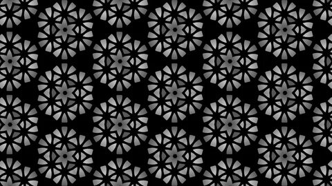 Graphic pattern in black and white with stroboscopic and hypnotic effect. Stock Footage 123691497