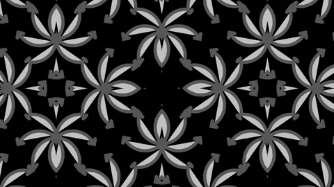 Graphic pattern in black and white with stroboscopic and hypnotic effect. Stock Footage 124975819