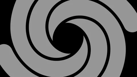 Graphic pattern in black and white with stroboscopic and hypnotic effect. Stock Footage 125047970