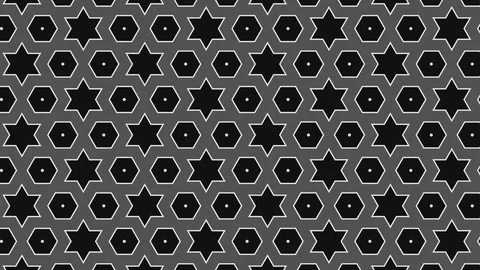 Graphic pattern in black and white with stroboscopic and hypnotic effect. Stock Footage 125265244