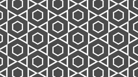 Graphic pattern in black and white with stroboscopic and hypnotic effect. Stock Footage 125435951