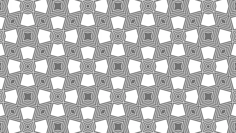Graphic pattern in black and white with stroboscopic and hypnotic effect. Stock Footage 126955575