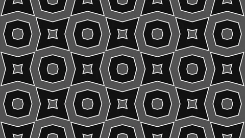 Graphic pattern in black and white with stroboscopic and hypnotic effect. Stock Footage 127411993