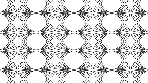 Graphic pattern in black and white with stroboscopic and hypnotic effect. Stock Footage 129959646