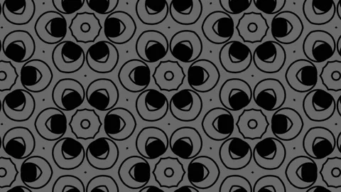 Graphic pattern in black and white with stroboscopic and hypnotic effect. Stock Footage 132325118