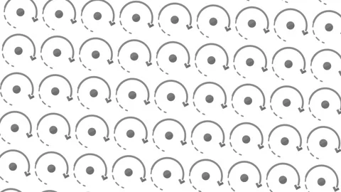 Graphic pattern in black and white with stroboscopic and hypnotic effect. Stock Footage 139414574