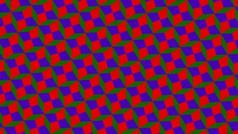 Graphic pattern that changes color as it rotates to the left. Stock Footage 115132451