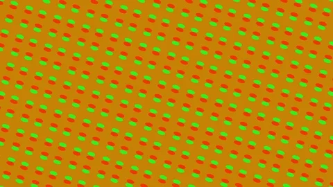Graphic pattern that changes color as it rotates to the left. Video stock 115132723
