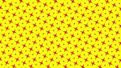 Graphic pattern that changes color as it rotates to the left. Video stock 115764550
