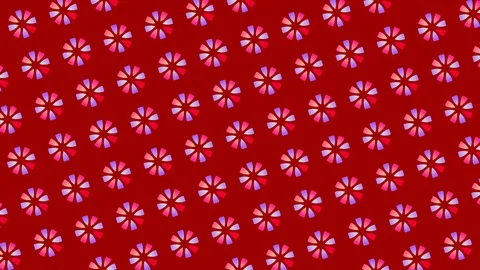 Graphic pattern that changes color as it rotates to the left. Stock-Footage 118643295