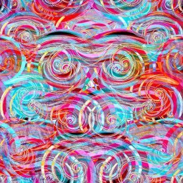 Graphic pattern of waves イラスト素材